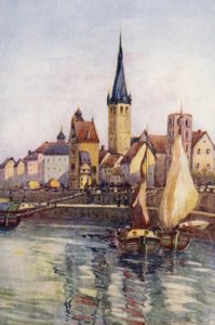 The Rhine: The Quay at Dusseldorf by Effie Jardine