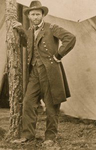 Gen. U.S. Grant at his Cold Harbor, Va., headquarters 1863