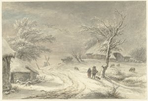 Winter Scene in Exloo, Drenthe