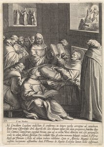 Thomas Aquinas Falls Ill on the Way to the Second Council of Lyon (The Life of Saint Thomas Aquinas) by Egbert van Panderen