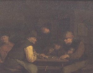 The Card Players, c.1655-60 by Egbert van the Elder Heemskerck