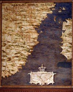 South Africa and Cape of Good Esperance Map Made by Egnazio Danti
