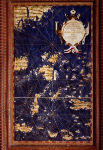 The Molucca Islands Map Made by Egnazio Danti (1536-1586) Mathematician, Cosmographer and Italian Architect. Around 1567. Florence, Palazzo Vecchio, Sala del Mappamondo by Egnazio Danti