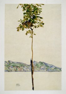 Little Tree - Chestnut Tree at Lake Constance by Egon Schiele