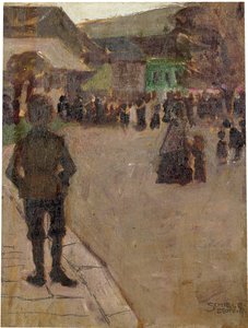 Before the Leopolditag in Klosterneuburg by Egon Schiele