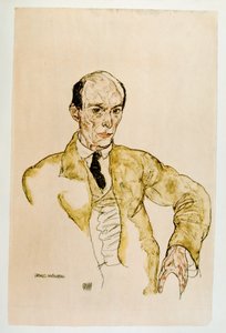 Composer Arnold Schoenberg by Egon Schiele