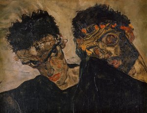 The Hermits by Egon Schiele