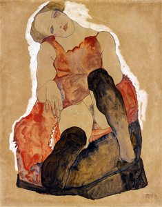 Girl with Black Stockings