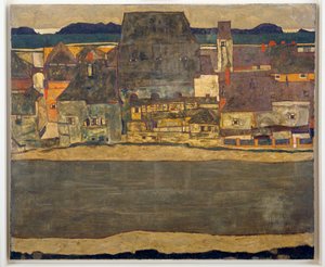 Houses on the River II by Egon Schiele