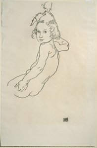 Nude Child by Egon Schiele