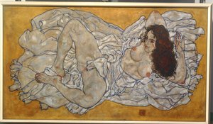 Reclining Woman by Egon Schiele