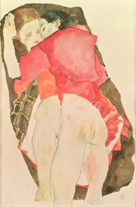 Lovers by Egon Schiele