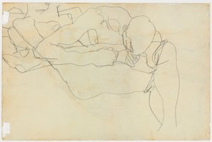 Lovers by Egon Schiele