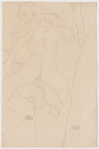 Lovers by Egon Schiele