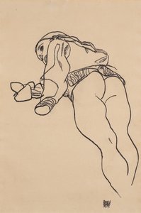 Lying Down by Egon Schiele