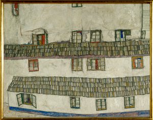 Old Houses, Krumlov, Czech Republic by Egon Schiele