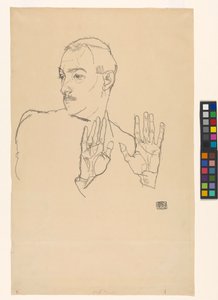 Portrait of Arthur Roessler by Egon Schiele
