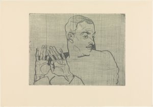 Portrait of Arthur Roessler by Egon Schiele