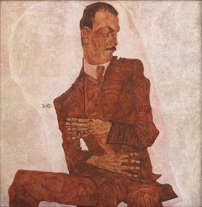 Portrait of Arthur Roessler by Egon Schiele