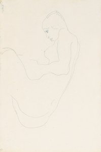 Seated Nude by Egon Schiele