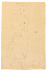 Standing Woman by Egon Schiele