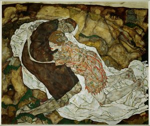 Death and the Maiden by Egon Schiele