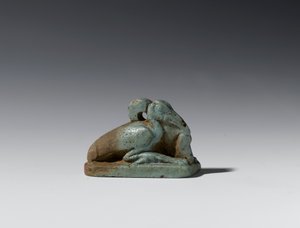 Small figure of an ibis, Late Period to Ptolemaic Period, 664-30 BC by Egyptian