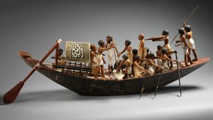 Model Sporting Boat from the Tomb of Meketre, c.1981-1975 B.C. by Egyptian 12th Dynasty