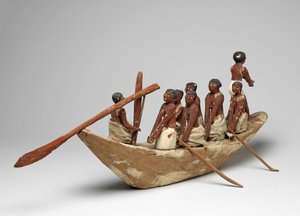 Model Sailing Boat from the Tomb of Khety (Beni Hasan) Middle Kingdom, c.2010 B.C. - 1950 B.C.