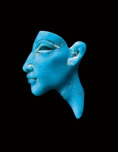 Inlay of Akhenaten, New Kingdom, Armana period, c.1353-1336 B.C. by Egyptian 13th Dynasty