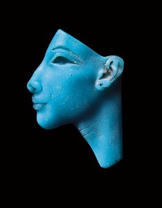 Inlay of Akhenaten or Nefertiti, New Kingdom, Armana period, c.1353-1336 B.C.