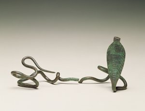 Wand in the form of a uraeus, from Tomb 5 of the Ramesseum, Thebes, Middle Kingdom, 1773-1650 BC