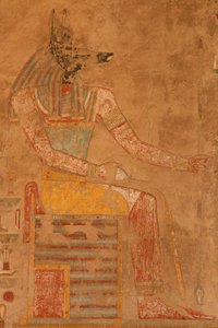 Anubis, the God of Death from the Mortuary Temple of Queen Hatshepsut