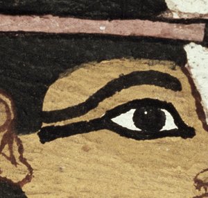 Detail of the decoration of a sarcophagus of The Lady of Madja, New Kingdom, c.1450 BC (detail)