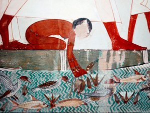 Tomb of Menna: Fish Scene (detail)