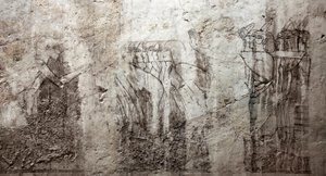 Unfinished Drawings Decorating the Tomb of Vizier Ramose by Egyptian 18th Dynasty