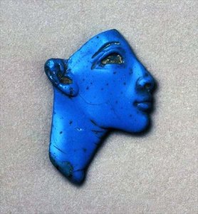 Fragment of Inlay of a Royal Head, from Amarna, New Kingdom (detail)