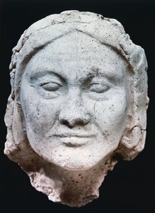 Head of an old woman, Amarna Period by Egyptian 18th Dynasty