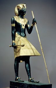 Lifesize statuette of the king, from the tomb of Tutankhamun
