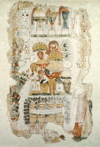 Nebamun Receiving Offerings from His Son, from the Tomb of Nebamun, c.1350 BC