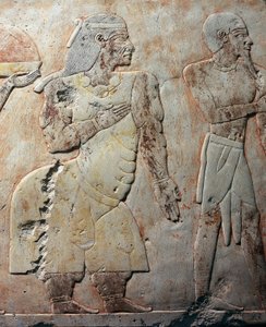 Queen of Punt, (detail), mortuary temple of Hatshepsut, Deir el-Bahari, necropolis of Thebes (Unesco World Heritage List) by Egyptian 18th Dynasty
