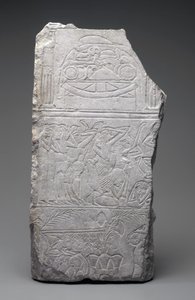Relief of Mourners and Funeral Meats, New Kingdom, c.1340 BC by Egyptian 18th Dynasty