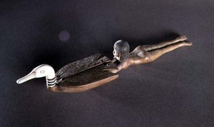 Spoon with a Flattened Handle in the Form of a Swimmer, New Kingdom, c.1400 BC
