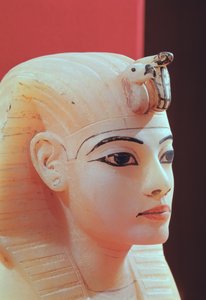 Stopper from One of the Canopic Urns, from the Tomb of Tutankhamun, New Kingdom by Egyptian 18th Dynasty