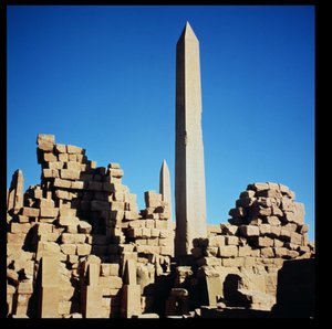 The Obelisks of Tuthmosis I and Hatshepsut at the Great Temple of Amun, Karnak Temple, New Kingdom