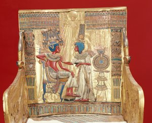 Throne, from the Tomb of Tutankhamun by Egyptian 18th Dynasty