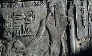 Bas-Relief, Temple of Luxor, Luxor, Thebes by Egyptian 19th Dynasty