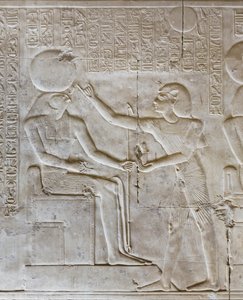 Bas-relief, Temple of Seti I, Abydos, Egypt