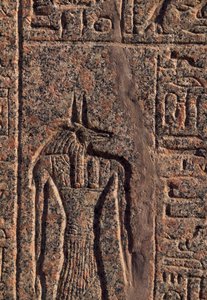 Depiction of Anubis, (detail), Amenhotep