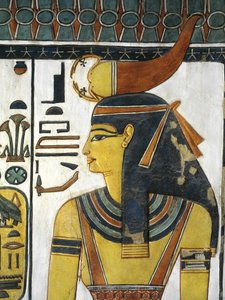 Egypt, Thebes, Luxor, Valley of the Queens, Tomb of Nefertari, Vestibule, Mural paintings, Goddess Selket
